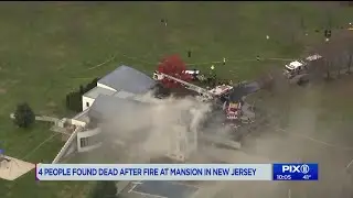 2 kids, 2 adults dead in arson fire at mansion