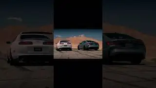 Toyota Supra mk4💥(Tuning 2JZ) vs(Stock) BMW M4 xDrive competition😈 #car #supra #dragrace #bmw #mk4