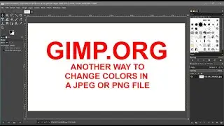 GIMP USING THE PAINT BUCKET TO CHANGE COLORS IN JPEG OR PNG FILES