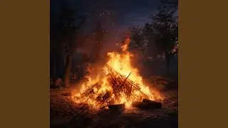 Feline Serenity in Flame's Echo