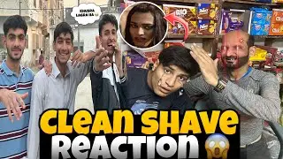 Clean shave Reaction of papa and friends 😱II Gone wrong 🥲#vlog #uzairamir 