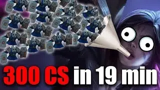 300 CS in 19:44 min - Farm RECORD | Funnel Strategy | League of Legends [Deutsch]