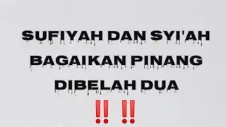 kesamaan antara syi'ah dan sufi l bagai pinang dibelah dua. ‼️#sunni  #syi'ah #salafy #sufi,