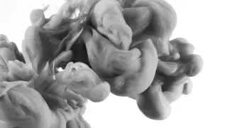 Ink in Water Background (720p) Black & White
