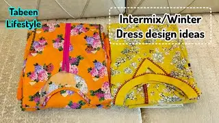 Winter and Cambric dress design ideas 2023 by Tabeen lifestyle
