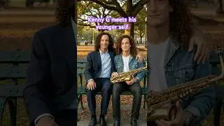 Kenny G Meets His Younger Self AI Time Travel #themoment  #kennyg  #kennygstyle