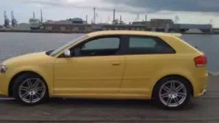 Yellow Audi A3 S-line