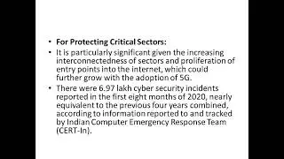 NATIONAL CYBER SECURITY POLICY || CYBER LAW & ETHICS || OE601 || LECTURE-10