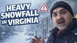 Heavy Snowfall in Virginia USA