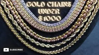 🔥 Real Gold Chains/Necklaces For Under $1,000 to Add to Your Collection