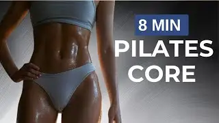 Sculpted Pilates Abs in 14 Days Deep Core Activation  8 min Workout