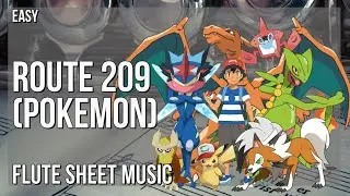 Flute Sheet Music: How to play Route 209 (Pokemon) by Hitomi Sato