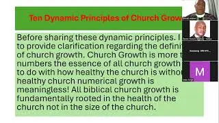 TOPIC: TEN DYNAMIC PRINCIPLES OF CHURCH GROWTH (PART 1) By Dr. Russell T. Cephas Jr. 29th Nov. 2025