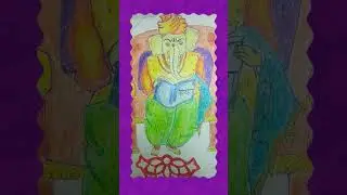 Ganesh art #art by satya# Art gallery#shortvideo #shortvideo