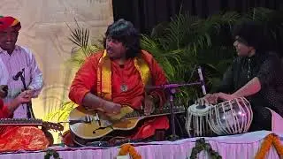 Pt Vishwamohan Bhatt & Pt Salil Bhatt performing Mohan Veena with Pt Ramkumar Mishra on Tabla.