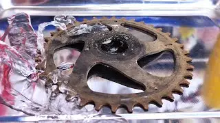How to clean the chainrings of your bicycle cranks.