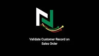 Validate Customer Record on Sales Order