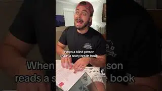 How blind people read scary books😭