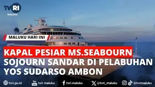 KAPAL PESIAR MS SEABOURN SOJOURN SANDAR DI PELABUHAN YOS SUDARSO AMBON - MHI 10/03/2024