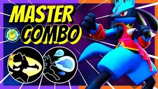 Pokemon Unite Gameplay | Lucario Master Rank Battle | Power-Up Punch and Close Combat Combo