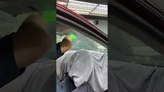 Fastest way to remove window film adhesive #tinted #windowfilms