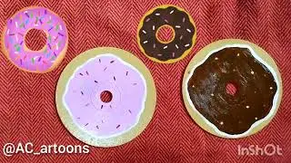 Easy diy for kids|| easy cd painting || reuse old CDs|| how to draw a donut #bestoutofwaste
