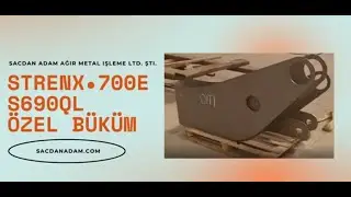 Strenx 700 E ( S690QL)  Abkant b&uuml;k&uuml;m - Sheet Metal Bending Strenx 700 E -Sacdan Adam