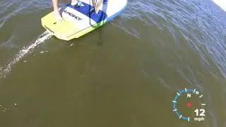 Windfoiling Lake Grapevine Aug 2030 - Foil Humming