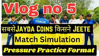 VLOG No 4 Cricket Challenge ! Pressure Practice With Match Simulation