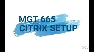 MGT 665 - WEEK 1 - CITRIX SETUP