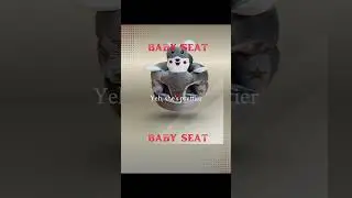 👶🩶🪑 Dark Grey Baby Seat &ndash; Soft, Modern & Super Comfortable for Your Little One! ✨