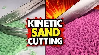 Kinetic Sand Cutting - The Most Satisfying Sand Cutting ASMR