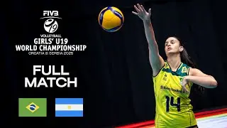 Brazil vs. Argentina - Pool B (SRB) | Girls' U19 World Champs 2025 - Full Match