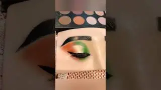 Tiranga eye makeup || Indian flag eye makeup tutorial || #eyemakeup #eyeshadow #tiranga #viral