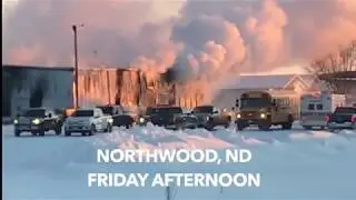 BREAKING NEWS: Fire In Northwood, North Dakota