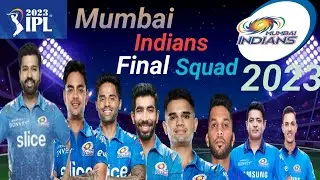IPL 2023/Mumbai Indians full squad/mi final squad 2023/mi player list 2023