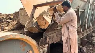 “The Monster Stone Is Ready to Face the Crusher #MonsterStone #stonecrusher  #satisfyingasmr