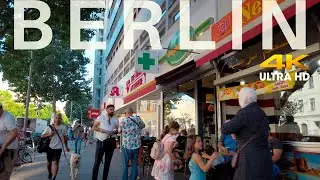 Berlin walking in Wedding, Police cars on Badstra&szlig;e Gesundbrunnen 2020 [4K] Soundscape, City sounds