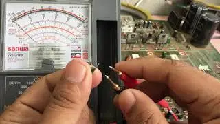 Transistor nag Leak Paano Malaman gamit ang Analog Multi Tester.