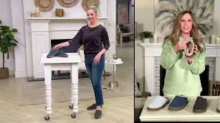 MUK LUKS Cable Knit Mules - Long Island on QVC