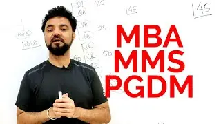 MBA vs MMS vs PGDM.  Differences and Similarities.