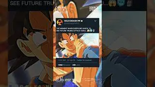 FUTURE TRUNKS ATTACK GOKU 😱🗿