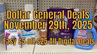 29.11.25 &mdash; Скидка $5 при покупке на сумму $25 по купону Dollar General в субботу