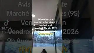😭March&eacute; de Sarcelles  vendredi 9 janvier 2026 AUCUN Commer&ccedil;ants Avis De Temp&ecirc;te😭
