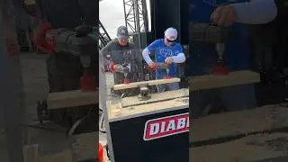 Racing with the new Diablo carbide tooth hole saw #diablotoolsambassador #tools