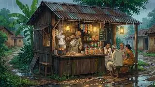 1990s Rainy Village ASMR: The Smell of Chai & Rain on Mud Paths 🏮🌿