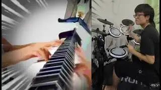 Senbonzakura piano and drum duet 千本櫻钢琴架子鼓合奏