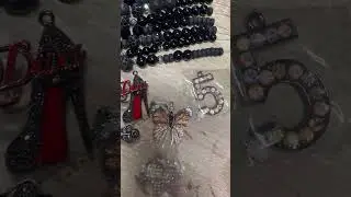 Custom order black beaded charm stack #bracelets #charm #acceessories #jewelry #black #blacklove #me