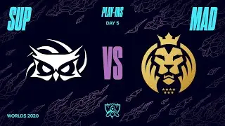 SUP vs MAD｜Worlds 2020 Play-in Knockout Stage Day 1 Match 2 Game 4