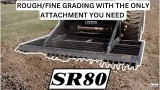 LIVCOinc SR-80 Rough/Fine grading Dirt(Wheeled Skid Steer)